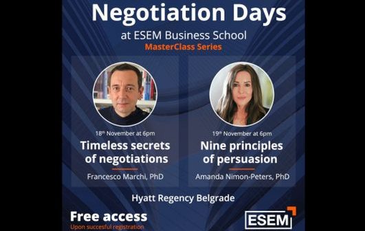 Najava: Negotiation Days with ESEM